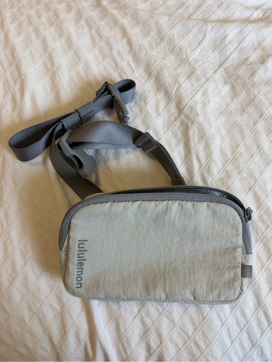 lululemon athletica Handbags - Lululemon Light Gray Fannypack / Belt Bag
